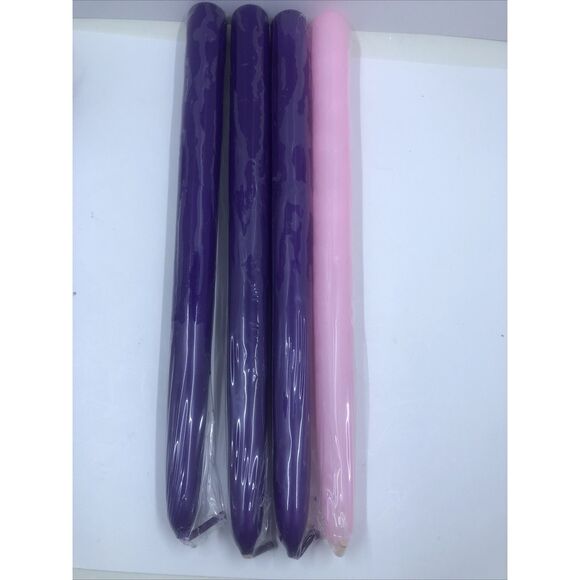 Advent Candles 3Purple & 1 Pink - 10" Taper Candles - Made in USA - Picture 12 of 13